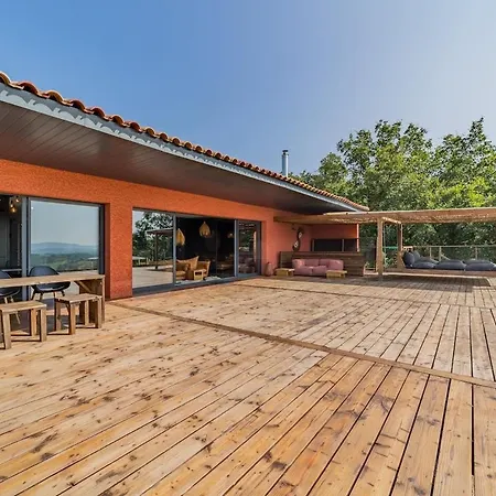 Villa Lâo 220m2 Avec Piscine, Sauna, Jacuzzi Et Panorama Sur Le Salagou *